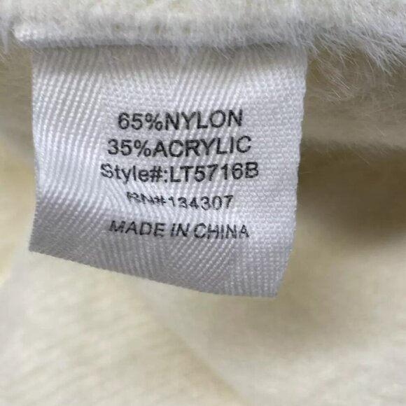 NEW LINE AND DOT Women's Sweater Kent Button Front Size S Cream - Picture 4 of 6